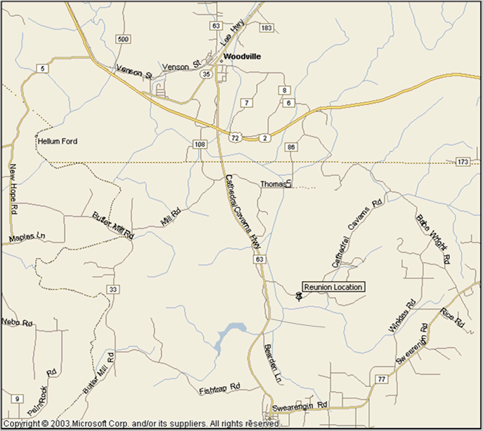 Directions to Kennamer Cove